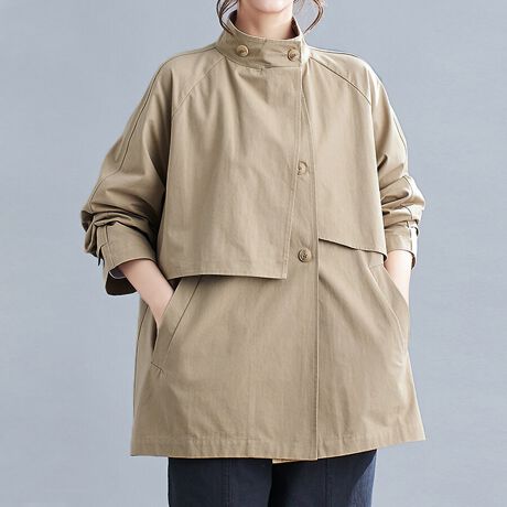 P[v̐؂ւۓIȁANVJȃg`R[gBnClbNdlŎ񌳂܂łhAX^CbVȈۂɎdオ܂Btg̓_u{^ŁAƊƑ݊𗼗Bɂ̓{^t̃^u{Aו܂ł̂fUCłBobNX^C̊Aǂ̊pxfdオBƂ\ŁAtHƃfBe[܂BpcɂXJ[gɂ킹₷AIIt킸􂷂ꖇłBJ[ubN/uE/Li̐F͕BQƂBTCY:P(cm)yMz72cm/g61cm/75cmyLz73cm/g63cm/76cmyLL/XLz74cm/g65cm/77cmH̊֌WAe̐ӏ(u)y}3cmzx͌덷̋e͈͂ƂĒĂ܂Bfރ|GXe100%nӂLkȂȂnȂYChinafg165cmipTCYMjGߏt/H