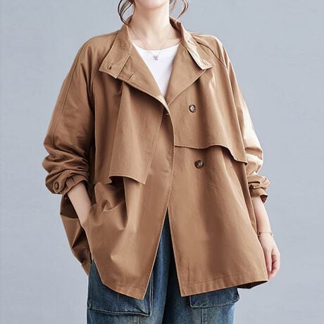 P[v̐؂ւۓIȁANVJȃg`R[gBnClbNdlŎ񌳂܂łhAX^CbVȈۂɎdオ܂Btg̓_u{^ŁAƊƑ݊𗼗Bɂ̓{^t̃^u{Aו܂ł̂fUCłBobNX^C̊Aǂ̊pxfdオBƂ\ŁAtHƃfBe[܂BpcɂXJ[gɂ킹₷AIIt킸􂷂ꖇłBJ[ubN/uE/Li̐F͕BQƂBTCY:P(cm)yMz72cm/g61cm/75cmyLz73cm/g63cm/76cmyLL/XLz74cm/g65cm/77cmH̊֌WAe̐ӏ(u)y}3cmzx͌덷̋e͈͂ƂĒĂ܂Bfރ|GXe100%nӂLkȂȂnȂYChinafg165cmipTCYMjGߏt/H