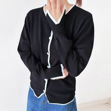 配色ライン入りニットカーディガン レディース トップス