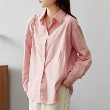 バックプリーツシンプルシャツ