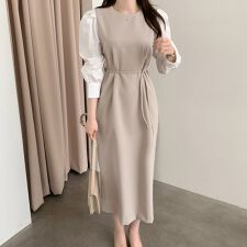 サイドリボンレイヤード風ワンピース