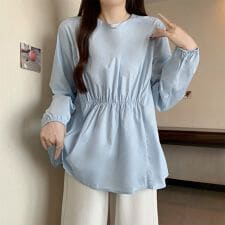 ギャザーウエストブラウス