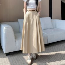 ロング丈Aラインスカート