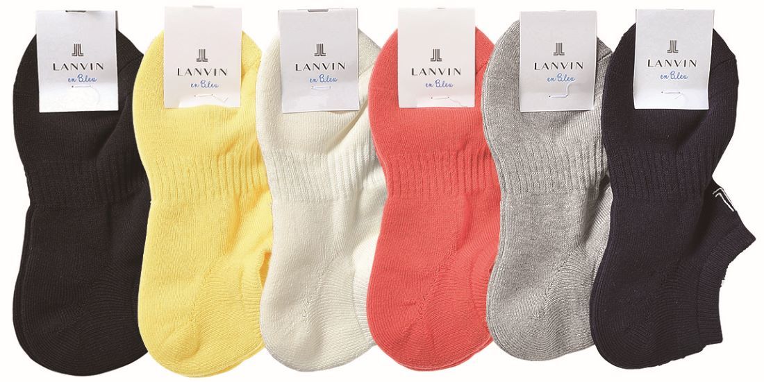 LANVIN en Buleu】 綿高率混底パイルスニーカー用ソックス
