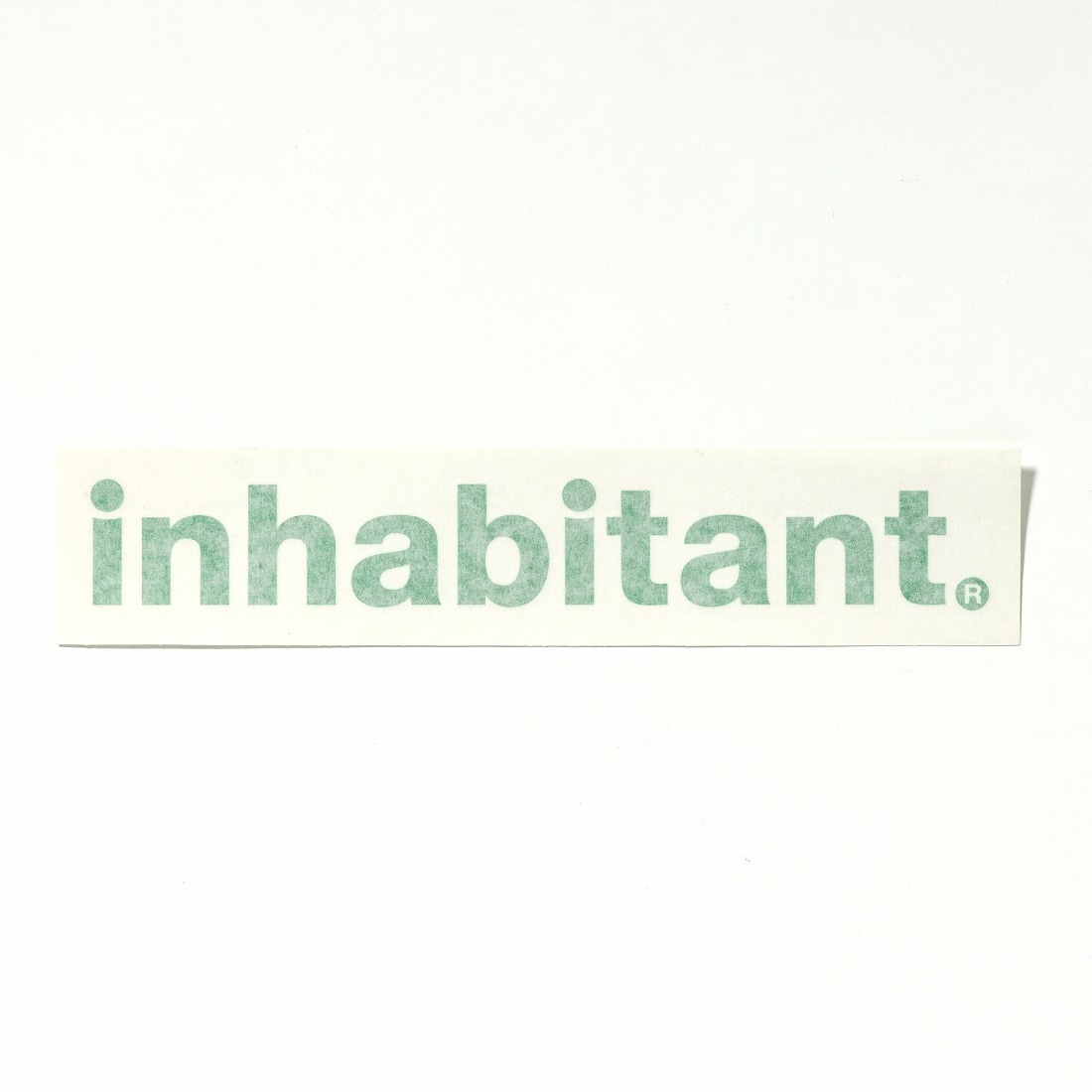 [}C]inhabitant(Cnr^g) Inhabitant logo sticker/Cnr^giinhabitantj GREEN