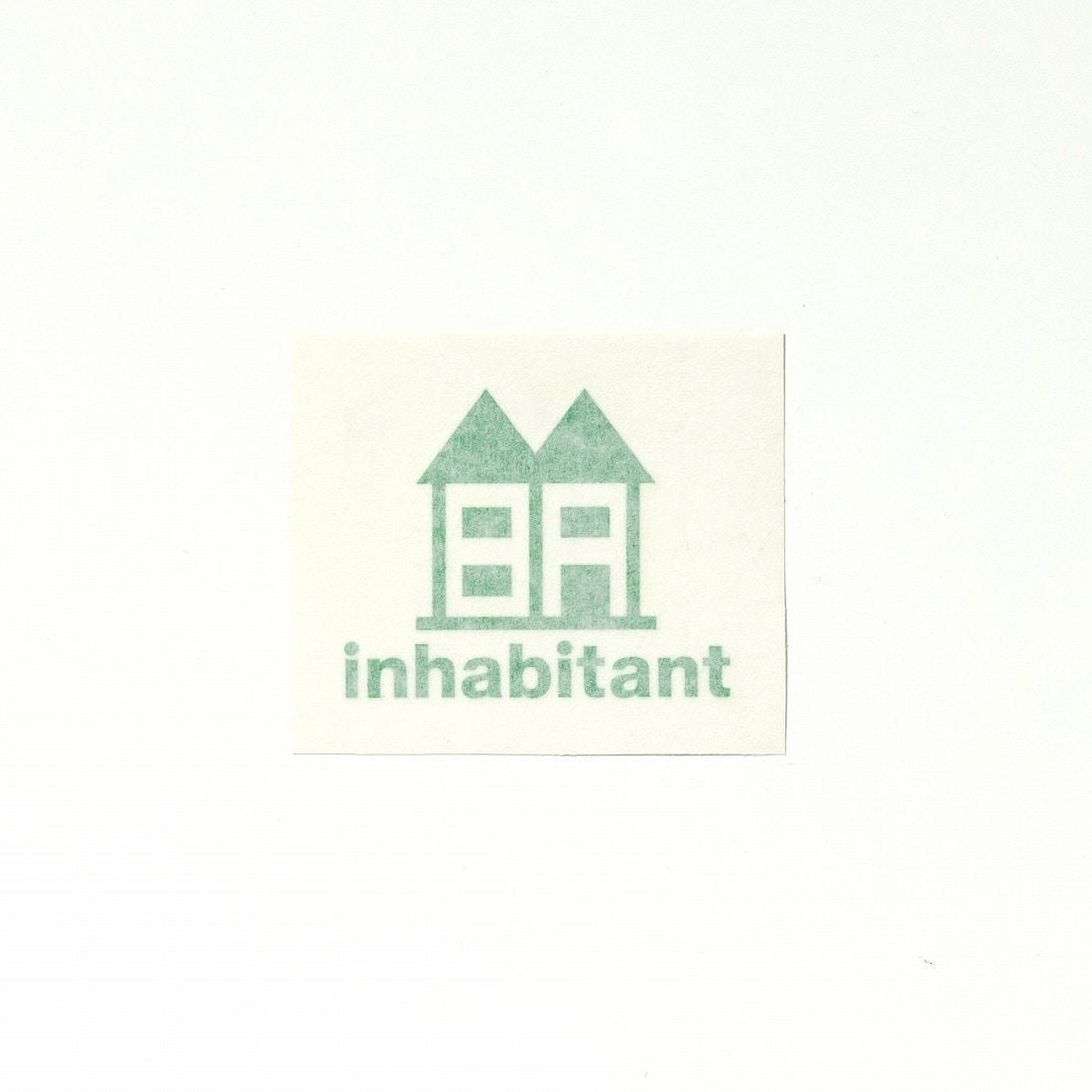[}C]inhabitant(Cnr^g) Inhabitant logo sticker/Cnr^giinhabitantj GREEN