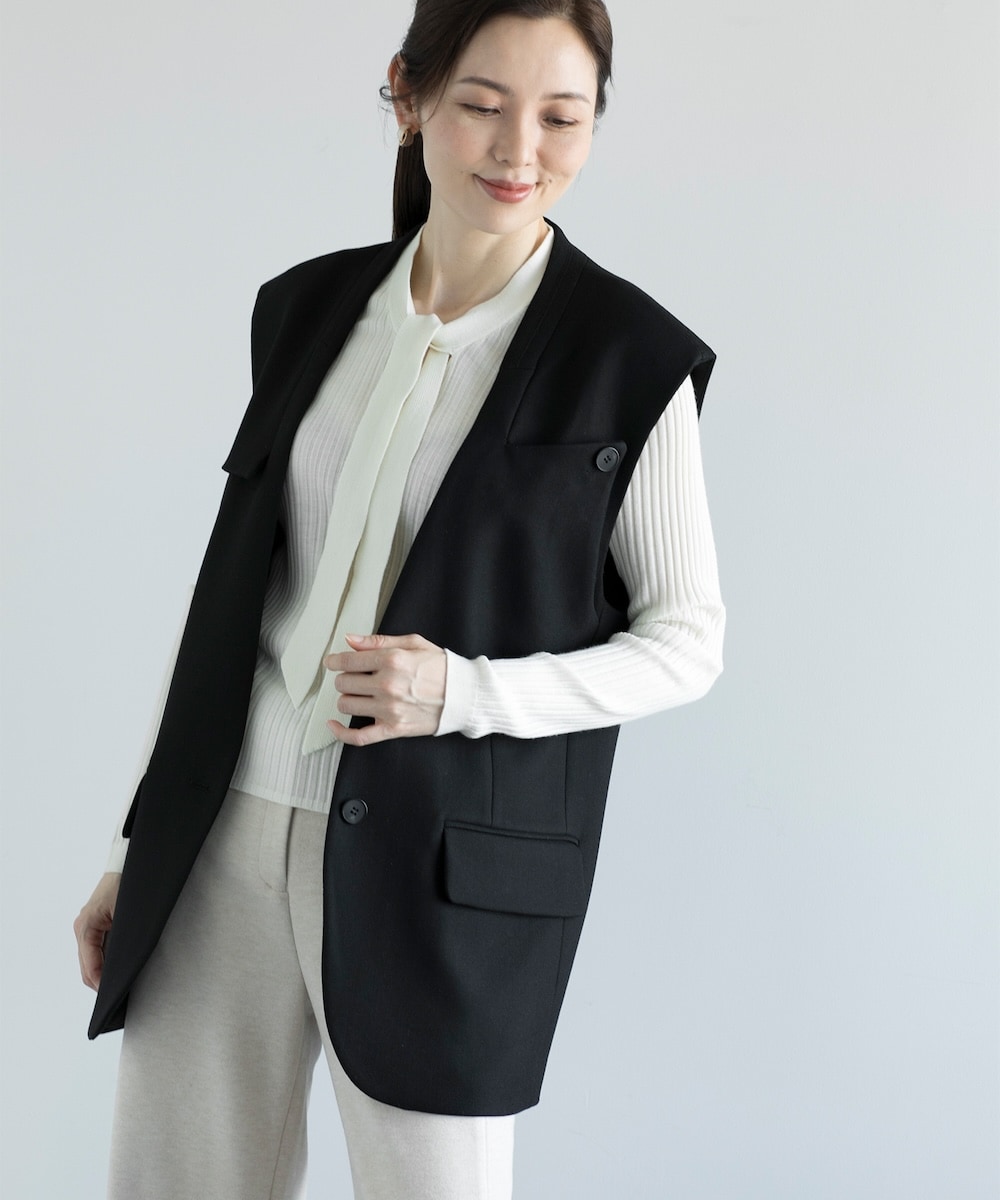 ナイロンストレッチテーラードカラージレ | ジャンニ・ロ・ジュディ