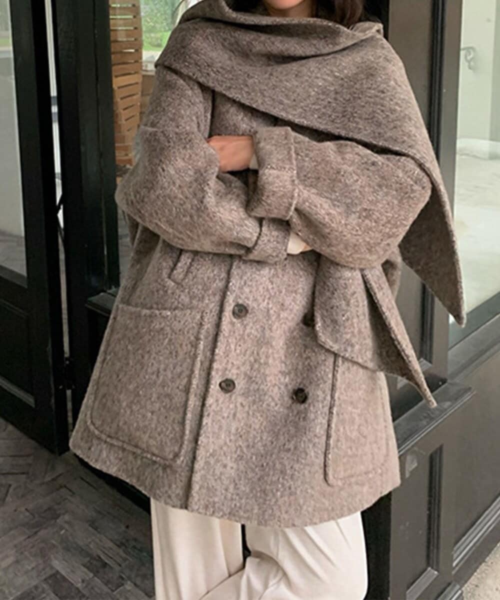 ダブルループビッグラペルショートコート | スローブ イエナ(SLOBE