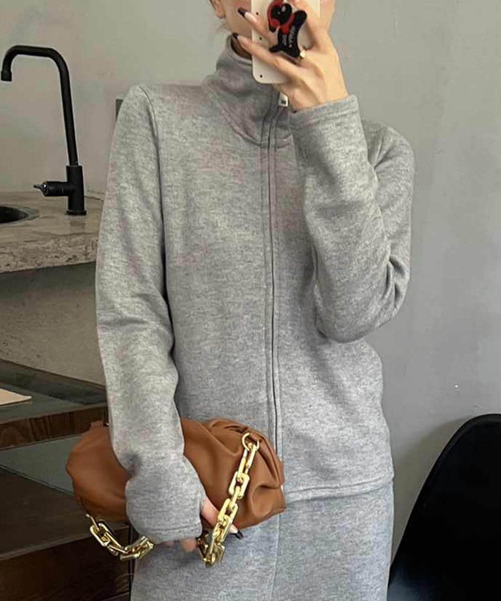 DECADE CLASSIC】カシミヤ100％ ベルト付きロングカーディガン