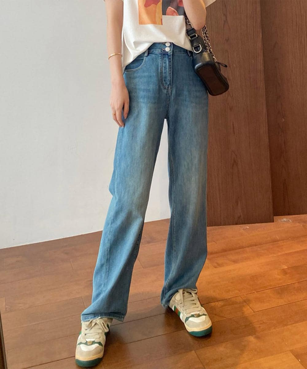 DECADE CLASSIC】ワイドデニムタックパンツ | ディケイドクラシック