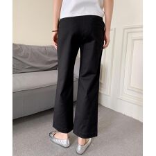 ベルト付きゆったりパンツ