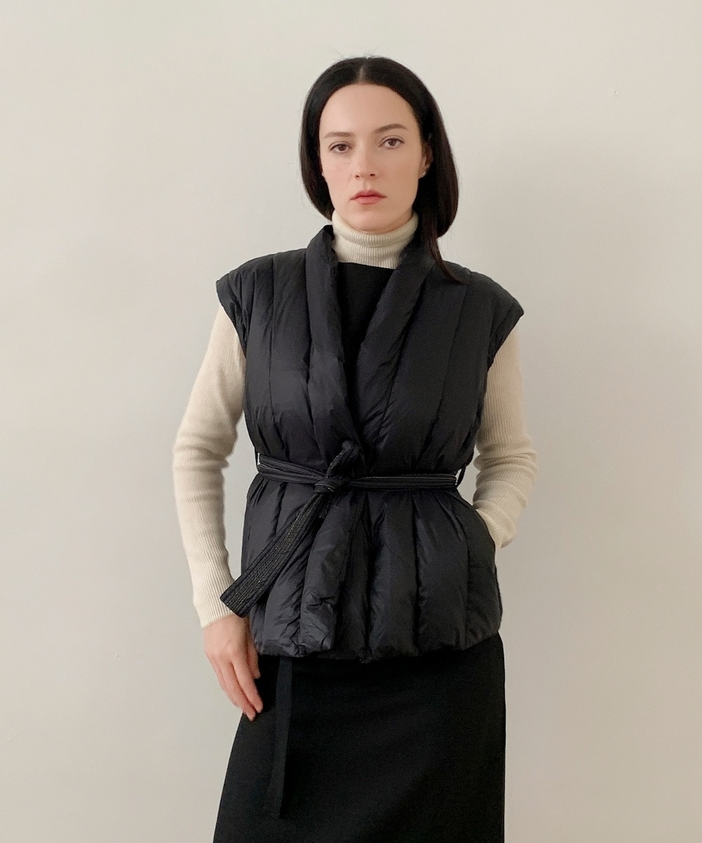 GREEN DOWN/グリーンダウン】ペプラムダウンベスト | ロペピクニック