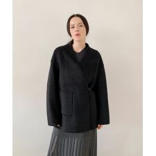 ディケイドクラシック(DECADE CLASSIC)のDECADE CLASSIC ノーカラーリバーウールコート