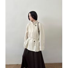 DECADE CLASSIC スタンドカラーミドル丈トレンチコート