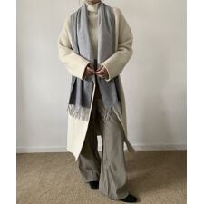 DECADE CLASSIC ウール100%バイカラーマフラー