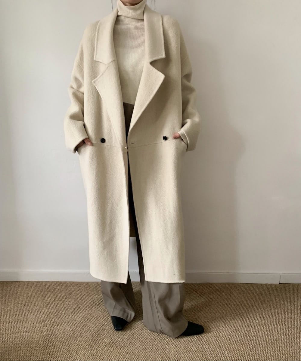 ウールボンディングラグランロングコート | アダムエロペ(ADAM ET ROPE