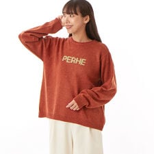 インターシャ編みロゴ入りニットプルオーバー | クラウドナイン(Cloudnine)
