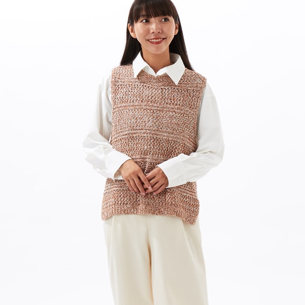 3.5ゲージMIXヤーンニットベスト | クラウドナイン(Cloudnine