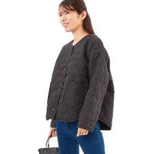 クラウドナイン(Cloudnine)の撥水加工 ナイロン中綿入り雲柄キルトコート