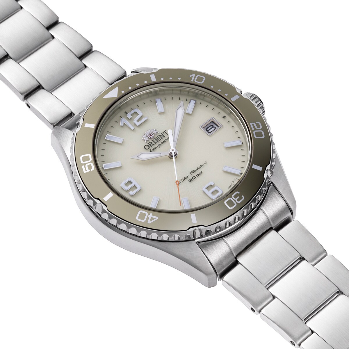 ORIENT マコ RN-WJ0003S ソーラー アイボリー ORIENT オリエント 腕時計 スポーツ MAKO 40 ソーラー 日本製