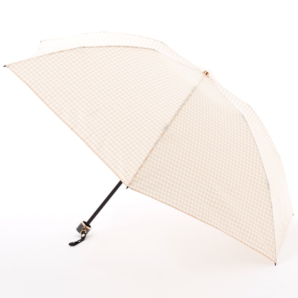 agnes b.(アニエスベー) ギンガムチェック先染め雨傘（折り畳み・ミニ