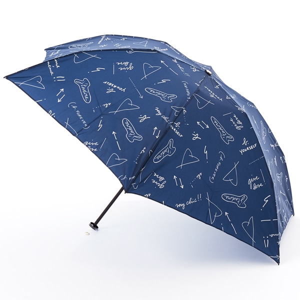 agnes.b 日傘55cm 13,200円→9,000円 agnes b.（アニエスベー）】ハート刺しゅう晴雨兼用傘