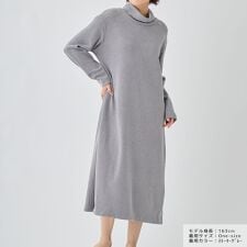 コンフォートヒート オフタートルネック ワンピース レディース