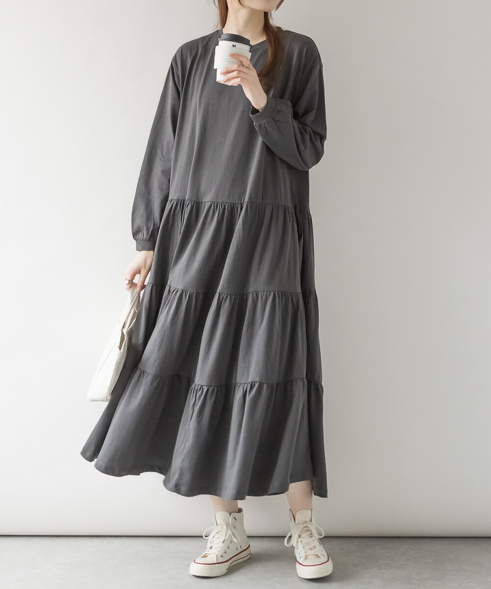 再値下げ！ジルスチュアート　シャツワンピ　バルーンスカート JILL by JILL STUART｜バルーンシャツワンピース | Rakuten