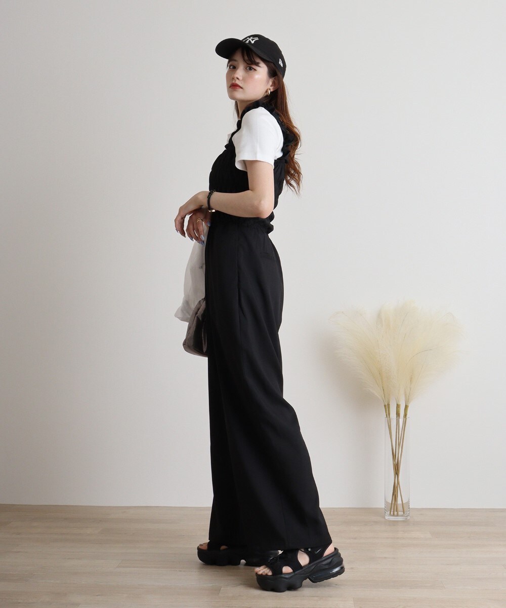 ヘザーエステルツイルシャーリングサロペット | アットワン(atONE