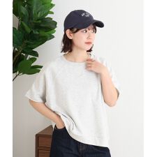 ミニ裏毛ラグラン半袖トレーナ