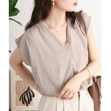 ブラウス風タックスキッパー フレンチ袖Tシャツ