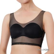 【fukuske FUN(フクスケファン)】 ハーフトップ SKIN TONE 無地 ハーフトップ