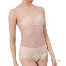 【fukuske FUN(フクスケファン)】 タンクトップ SKIN TONE 無地 タンクトップ