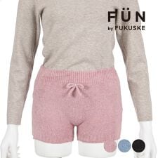 フクスケファン(fukuske FUN)の【fukuske FUN】 シャギーパンツ 無地 1分丈 (14P0115)