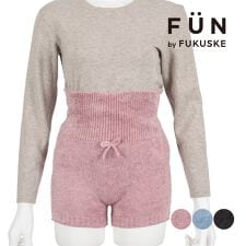 フクスケファン(fukuske FUN)の【fukuske FUN】 シャギー腹巻き付きパンツ 無地 腹巻き付き
