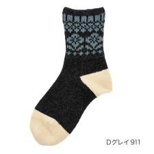 【fukuske】 靴下 The Spirit of mottainai 柄 クルー丈