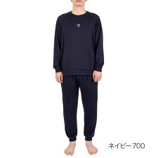 【Colantotte】 ルームウェア 無地 上下セット 十分袖 血行促進(HRT-6008)