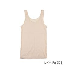 【満足(マンゾク)】 タンクトップ 無地 袖なし 冷感綿100％ ひんやり ベタつきにくい