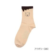 【コアラのマーチ】 靴下 マーチくん ワンポイント クルー丈 (3163-479)