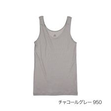 【満足(マンゾク)】 タンクトップ 無地 袖なし 冷感綿100％ ひんやり ベタつきにくい