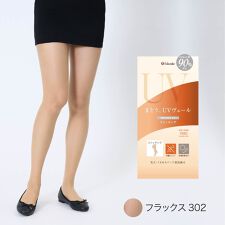 【UVヴェール】 ストッキング 無地 パンティストッキング 極薄ストッキング素材 抗菌防臭 遮熱効果