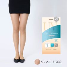 【UVヴェール ： 涼感】 ストッキング 無地 パンティストッキング 極薄ストッキング素材 涼感