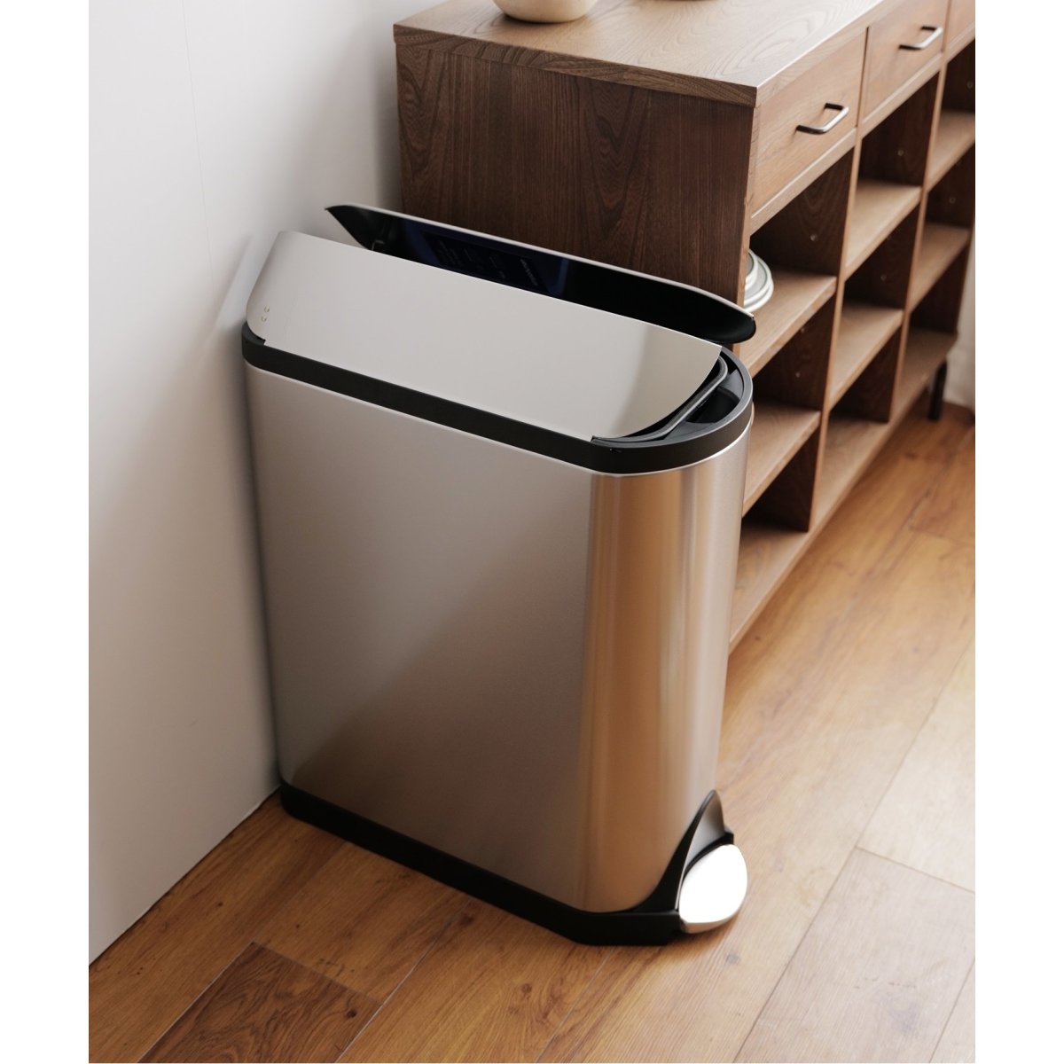 新品 シンプルヒューマン 40L レクタンギュラー タッチバー ゴミ箱 40L