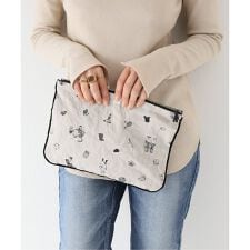 【R&D.M.Co】B.S EMBROIDERY LINEN POUCH L リネンポーチ | ジャーナルスタンダードファニチャー ...