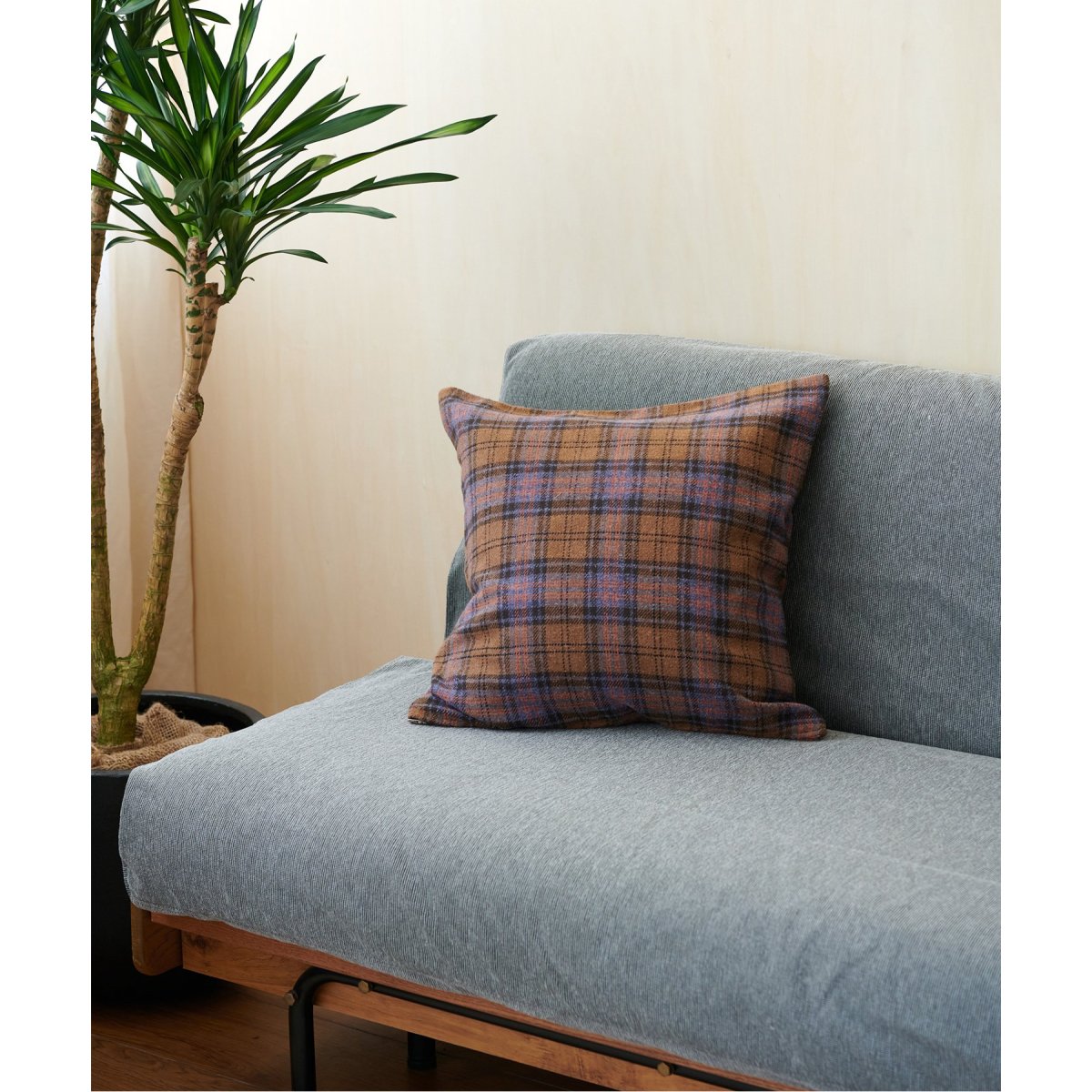 CHECK CUSHION クッションカバー 45cm角 | ジャーナルスタンダード