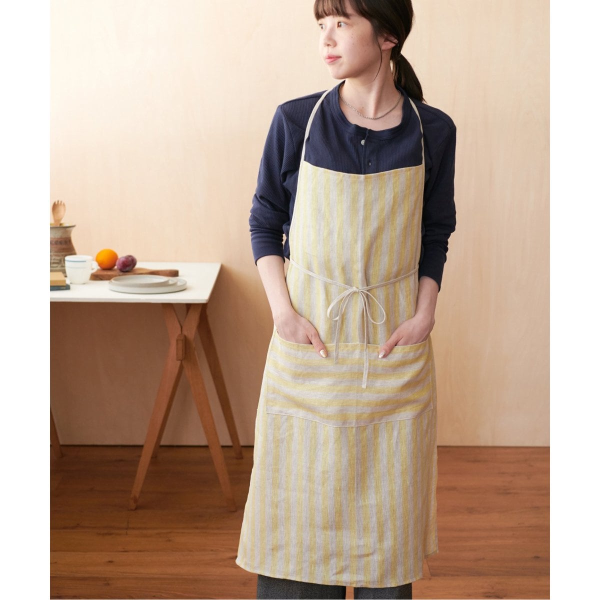 【新品】ラルフ　エプロン RALPH LAUREN HOME LAUREN（ラルフローレン） デニムエプロン