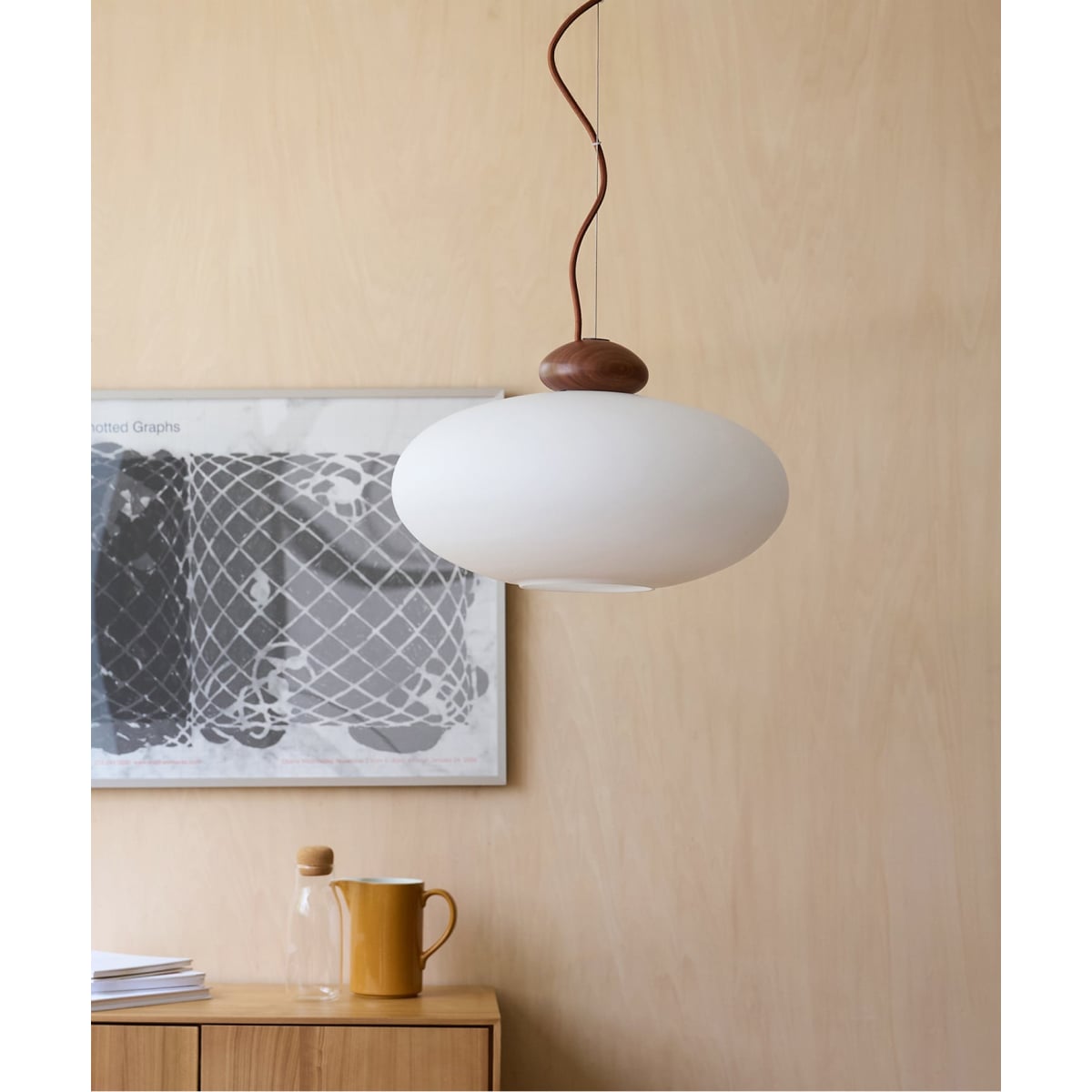 [}C]LUCCA PENDANT LAMP WALNUTS bJ y_gv/W[iX^_[ht@j`[iJOURNAL STANDARD FURNITUREj \m^J[ K
