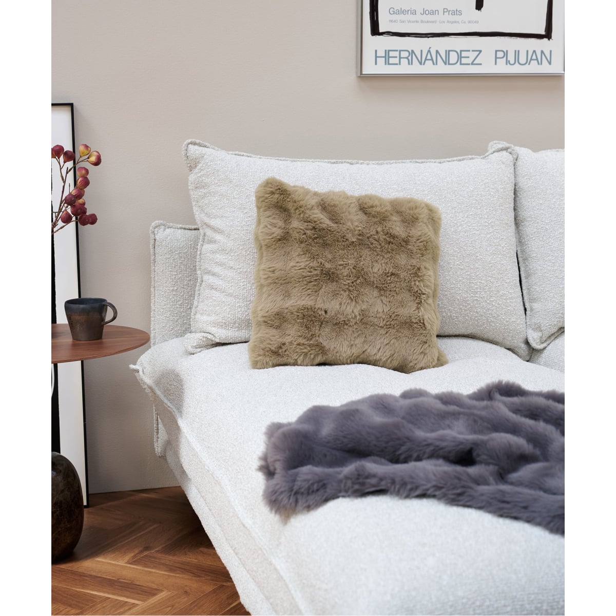 [}C]FUR CUSHION tFCNt@[ NbVJo[ 45cmp/W[iX^_[ht@j`[iJOURNAL STANDARD FURNITUREj x[W
