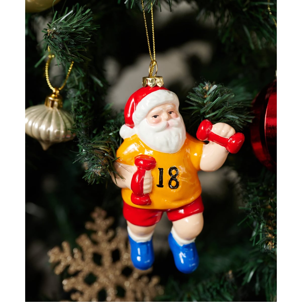 クリスマス　オーナメント XM ORNAMENT SANTA DUMBBELL クリスマス オーナメント | ジャーナル