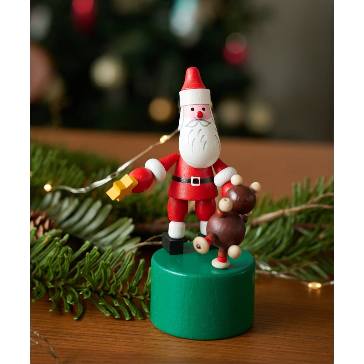 [}C]s\tyDETOA/fgAzWooden Push Up Toy Santa&Teddy Bear/W[iX^_[ht@j`[iJOURNAL STANDARD FURNITUREj O[